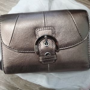 Rose Gold coach wallet